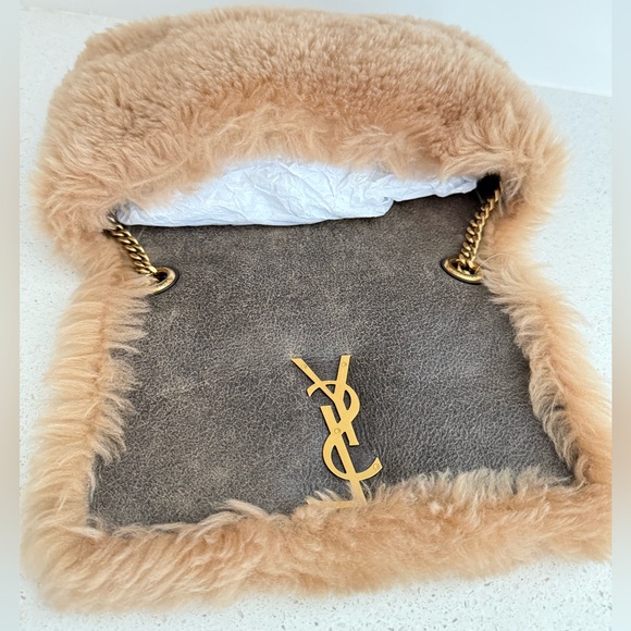 YSL Saint Laurent Kate Shearling Shoulder Bag - Picture 7 of 11